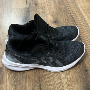 Asics Charcoal and White Sneakers